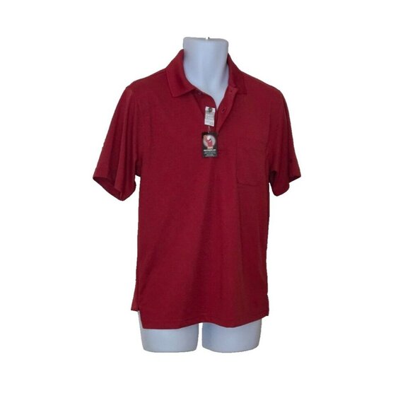 Grand Slam Performance motion flow Golf Polo shirt red short sleeve Size S - Picture 1 of 6